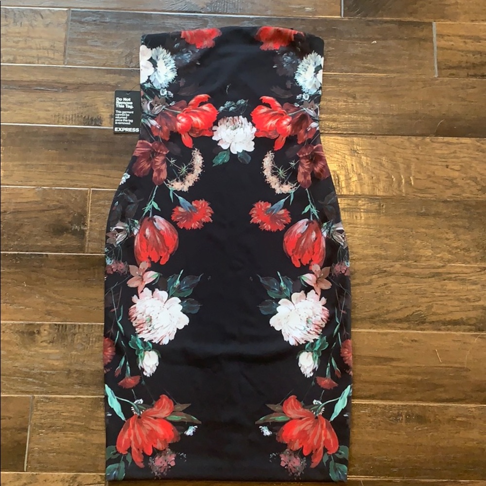 Express strapless dress